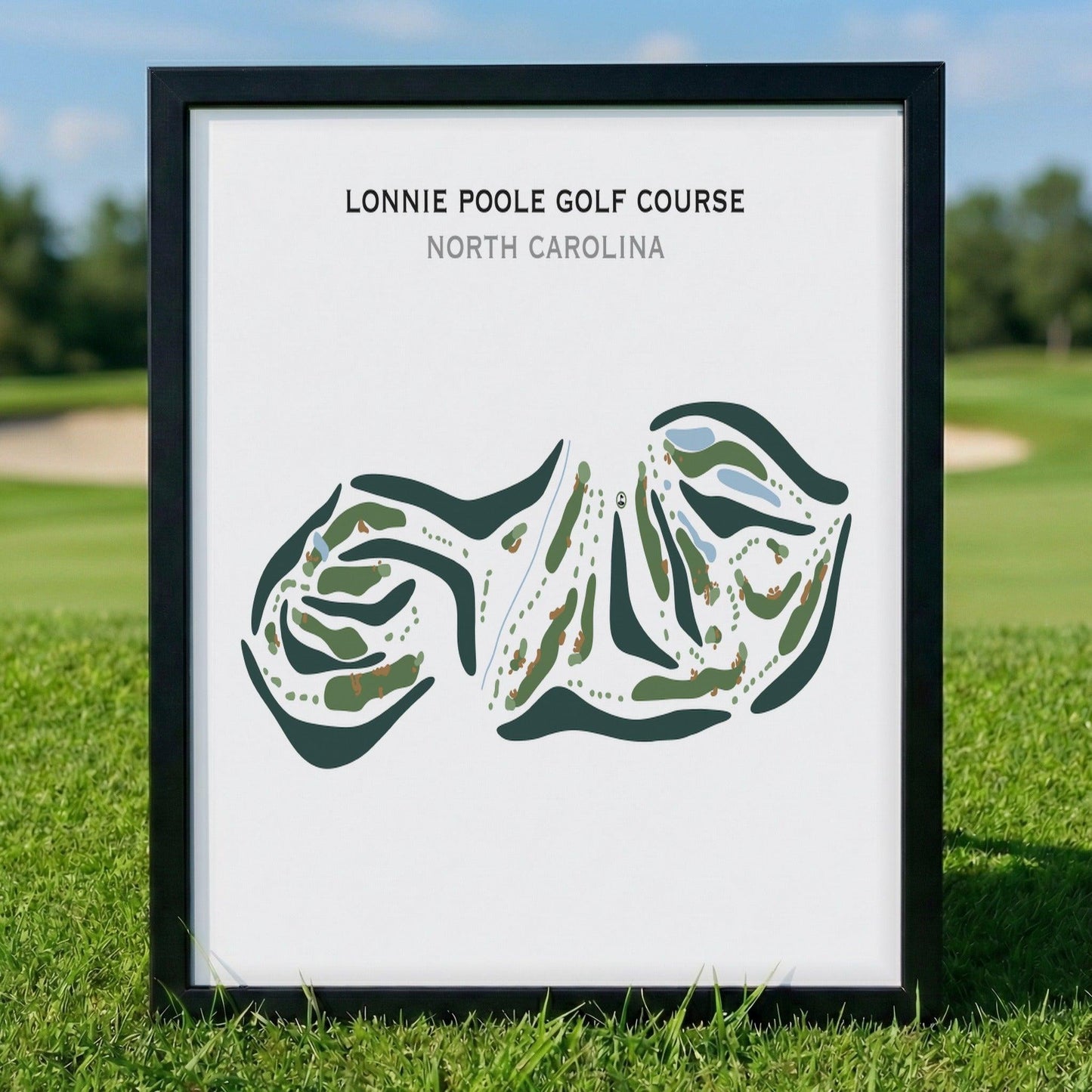 Lonnie Poole Golf Course, North Carolina - Printed Golf Courses