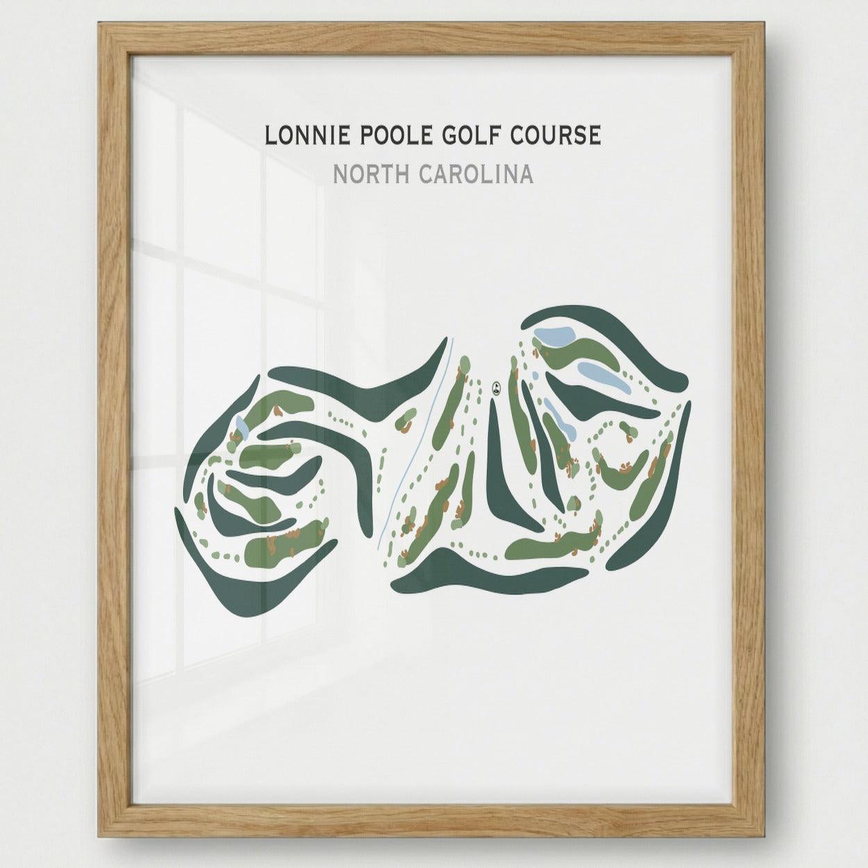 Lonnie Poole Golf Course, North Carolina - Printed Golf Courses