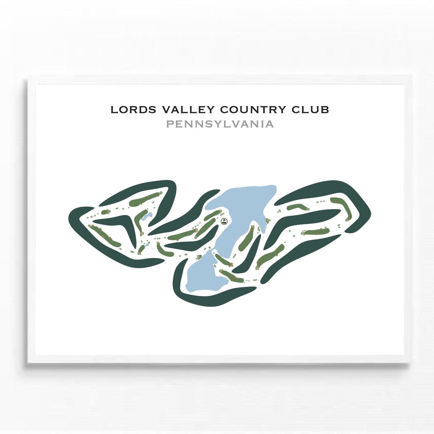 Lords Valley Country Club, Pennsylvania - Printed Golf Courses