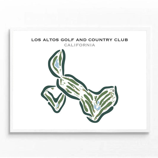 Los Altos Golf and Country Club, California - Printed Golf Courses