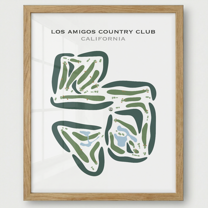 Los Amigos Country Club, California - Printed Golf Courses