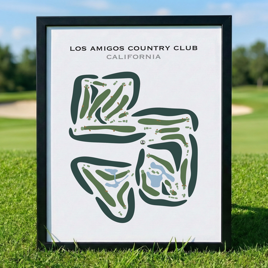 Los Amigos Country Club, California - Printed Golf Courses