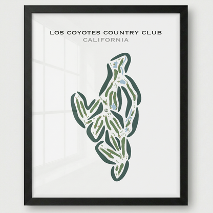 Los Coyotes Country Club, California - Printed Golf Courses