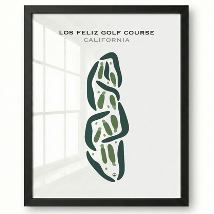 Los Feliz Golf Course, California - Printed Golf Courses