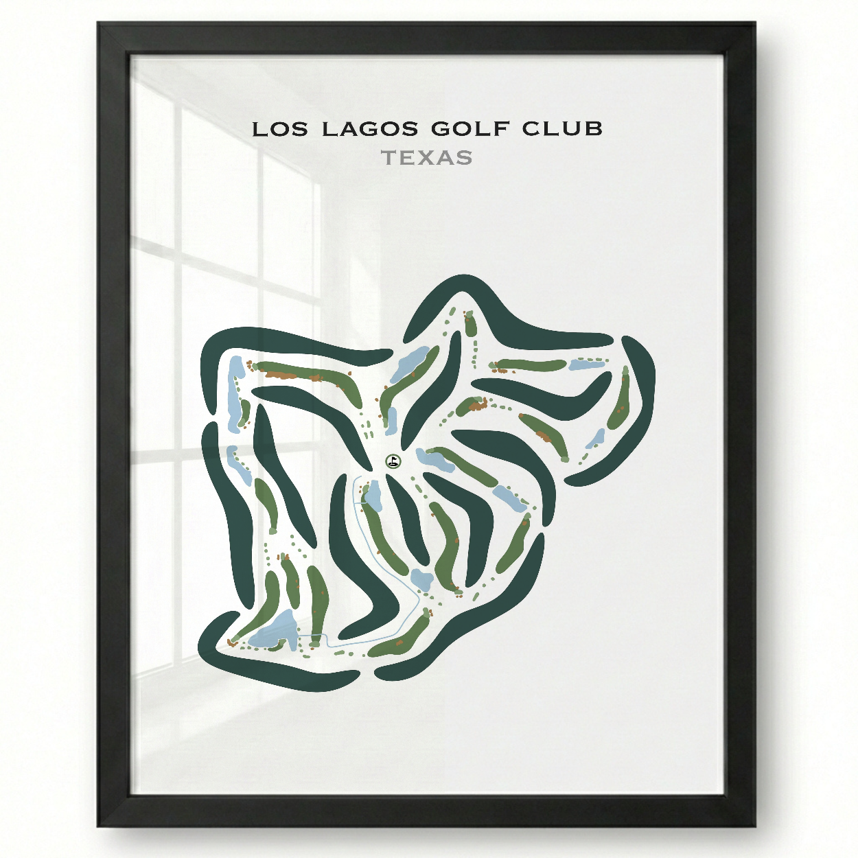 Los Lagos Golf Club, Texas - Printed Golf Courses