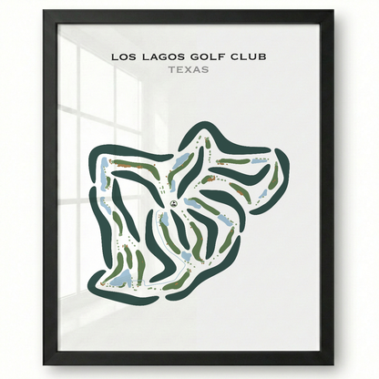 Los Lagos Golf Club, Texas - Printed Golf Courses