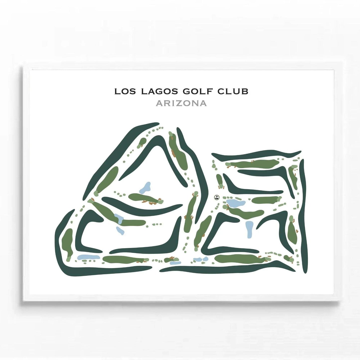 Los Lagos Golf Club, Arizona - Printed Golf Course
