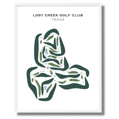 Lost Creek Golf Club, Texas - Printed Golf Courses