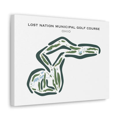 Lost Nation Municipal Golf Course, Ohio - Printed Golf Courses