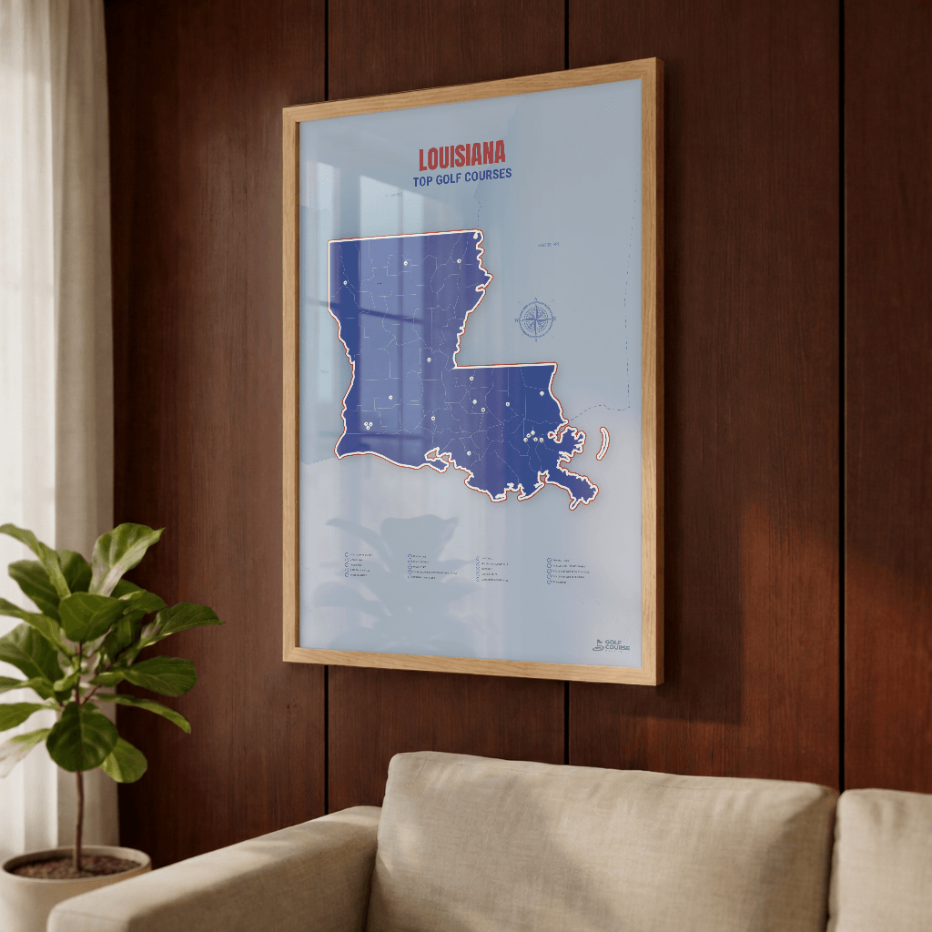 Map of Louisiana Golf Courses