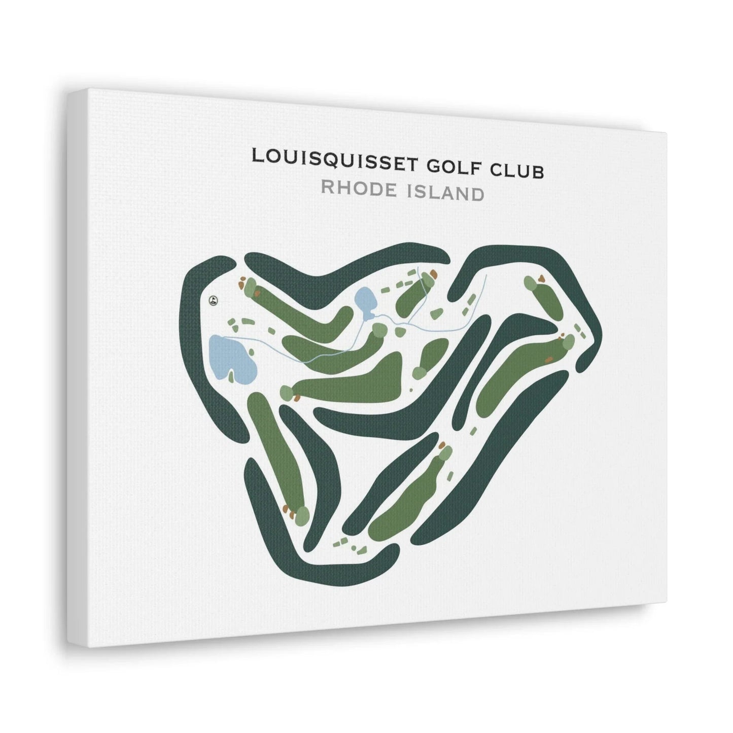 Louisquisset Golf Club, Rhode Island - Printed Golf Courses