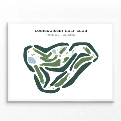 Louisquisset Golf Club, Rhode Island - Printed Golf Courses