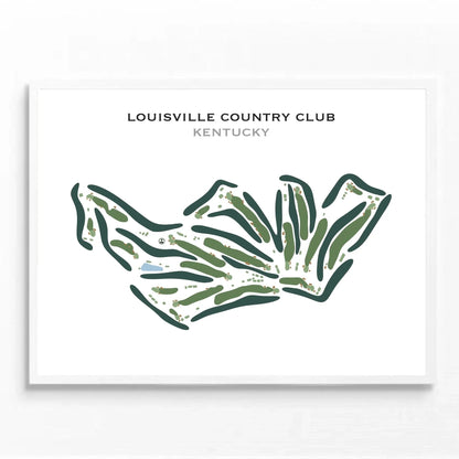 Louisville Country Club, Kentucky - Printed Golf Course