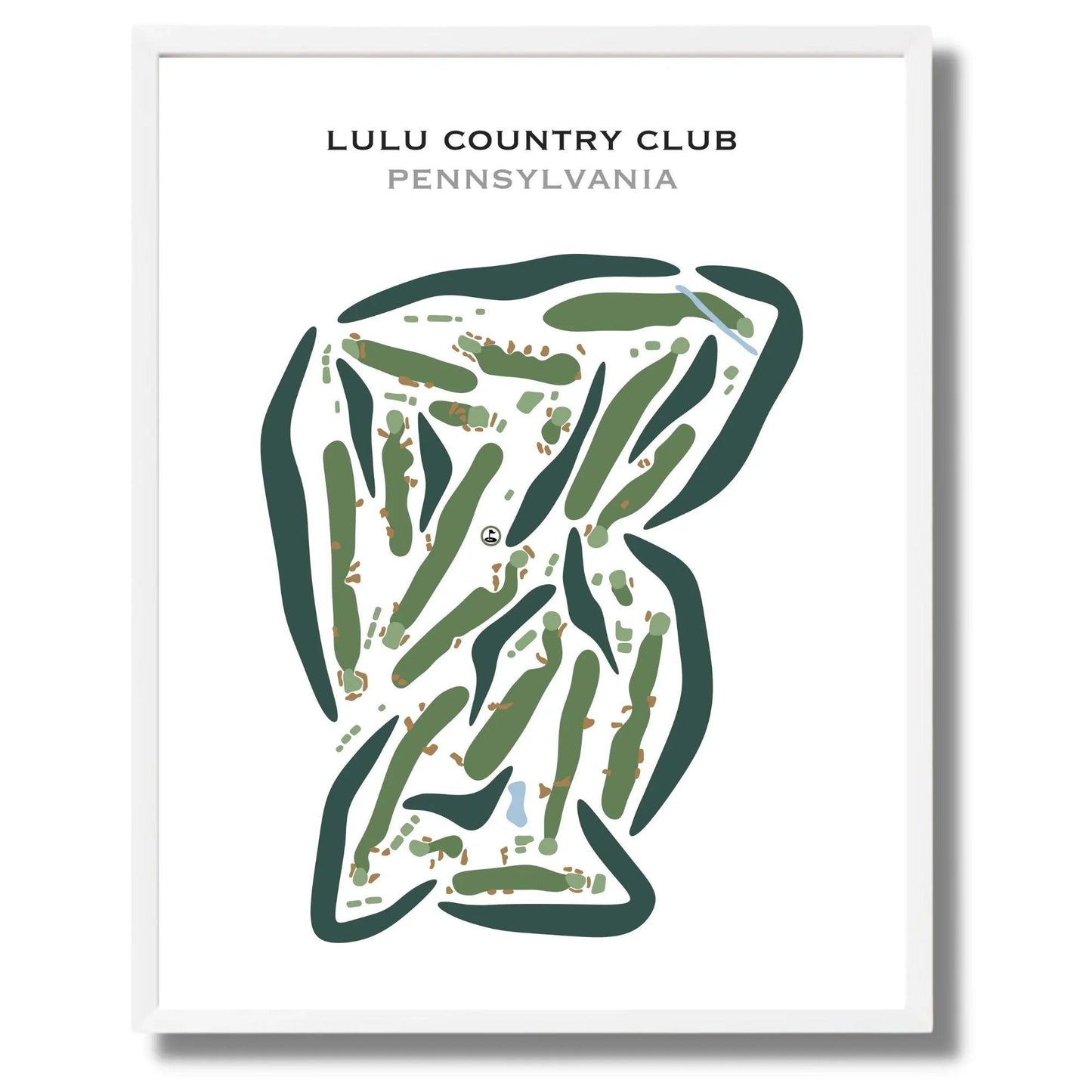 LuLu Country Club, Pennsylvania - Printed Golf Courses
