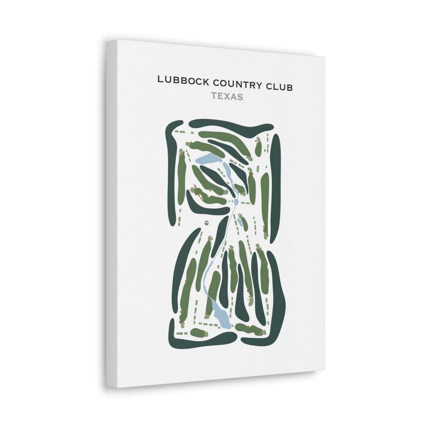 Lubbock Country Club, Texas - Printed Golf Courses