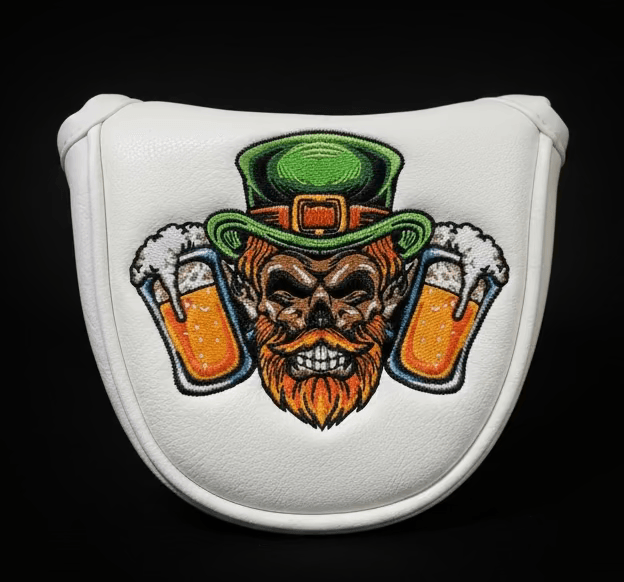 Luck of The Irish Skull Headcover