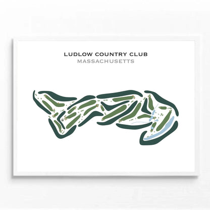 Ludlow Country Club, Massachusetts - Printed Golf Courses