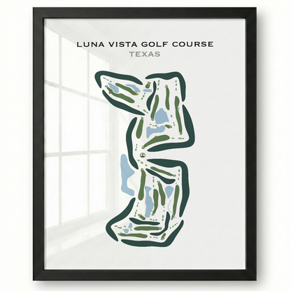 Luna Vista Golf Course, Texas - Printed Golf Courses