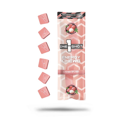 Lychee Splash Energy Chews ft. Gray Zone Warfare® (6 Piece Sleeve)