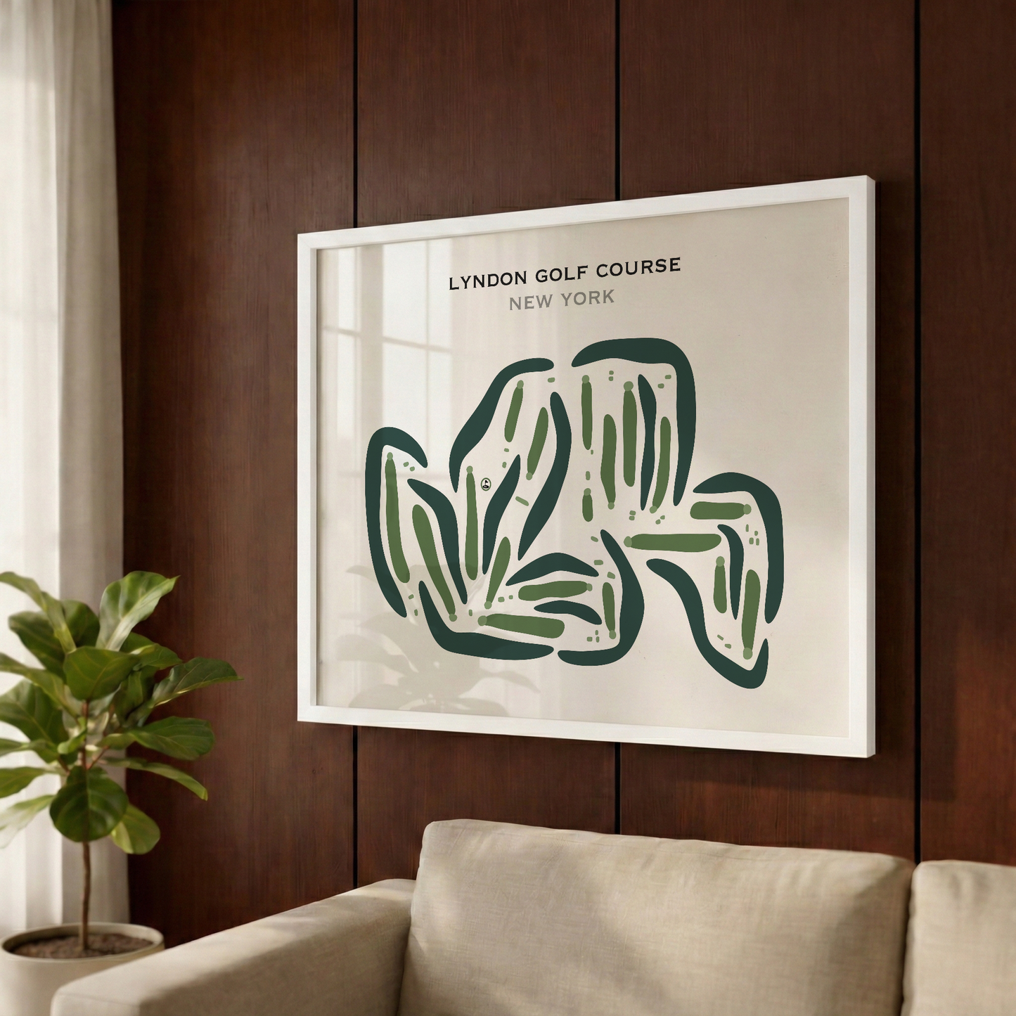 Lyndon Golf Course, New York - Printed Golf Courses