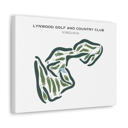 Lynwood Golf & Country Club, Virginia - Printed Golf Course