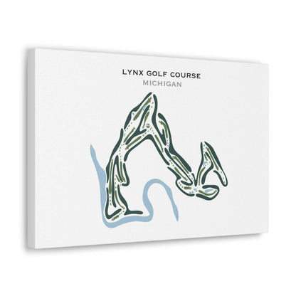 Lynx Golf Course, Michigan - Printed Golf Courses
