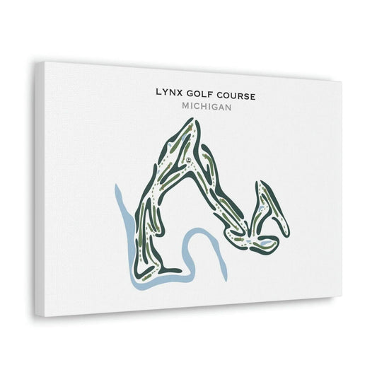 Lynx Golf Course, Michigan - Printed Golf Courses