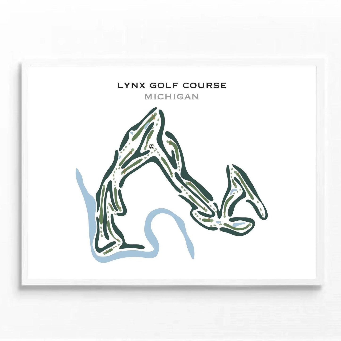 Lynx Golf Course, Michigan - Printed Golf Courses