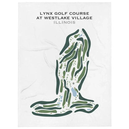 Lynx Golf Course at Westlake Village, Illinois - Printed Golf Course