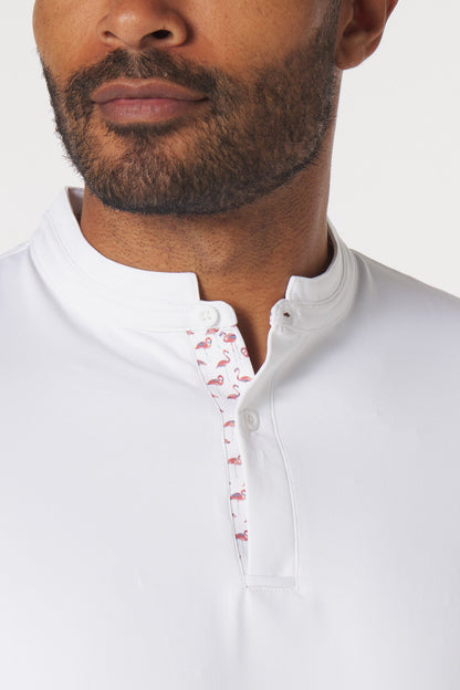 Catalyst Polo | Mantra Collar | Flamingo Contrast