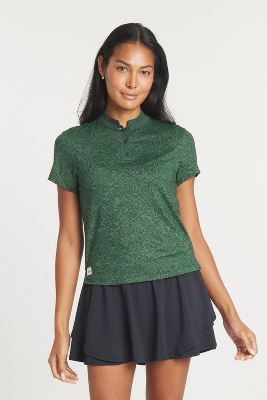Women's Catalyst Polo | Mantra Collar | Topo III