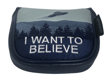 L.A.B. MEZZ / OZ Embroidered Center Shaft Putter Cover by ReadyGOLF - I Want to Believe