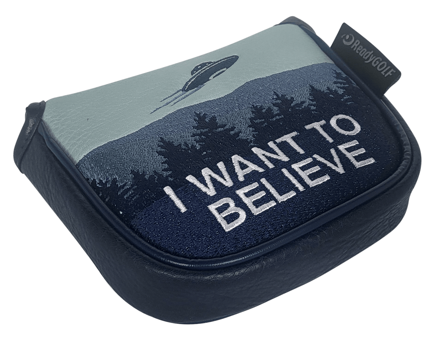L.A.B. MEZZ / OZ Embroidered Center Shaft Putter Cover by ReadyGOLF - I Want to Believe