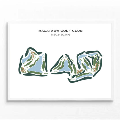 Macatawa Golf Club, Michigan - Printed Golf Course
