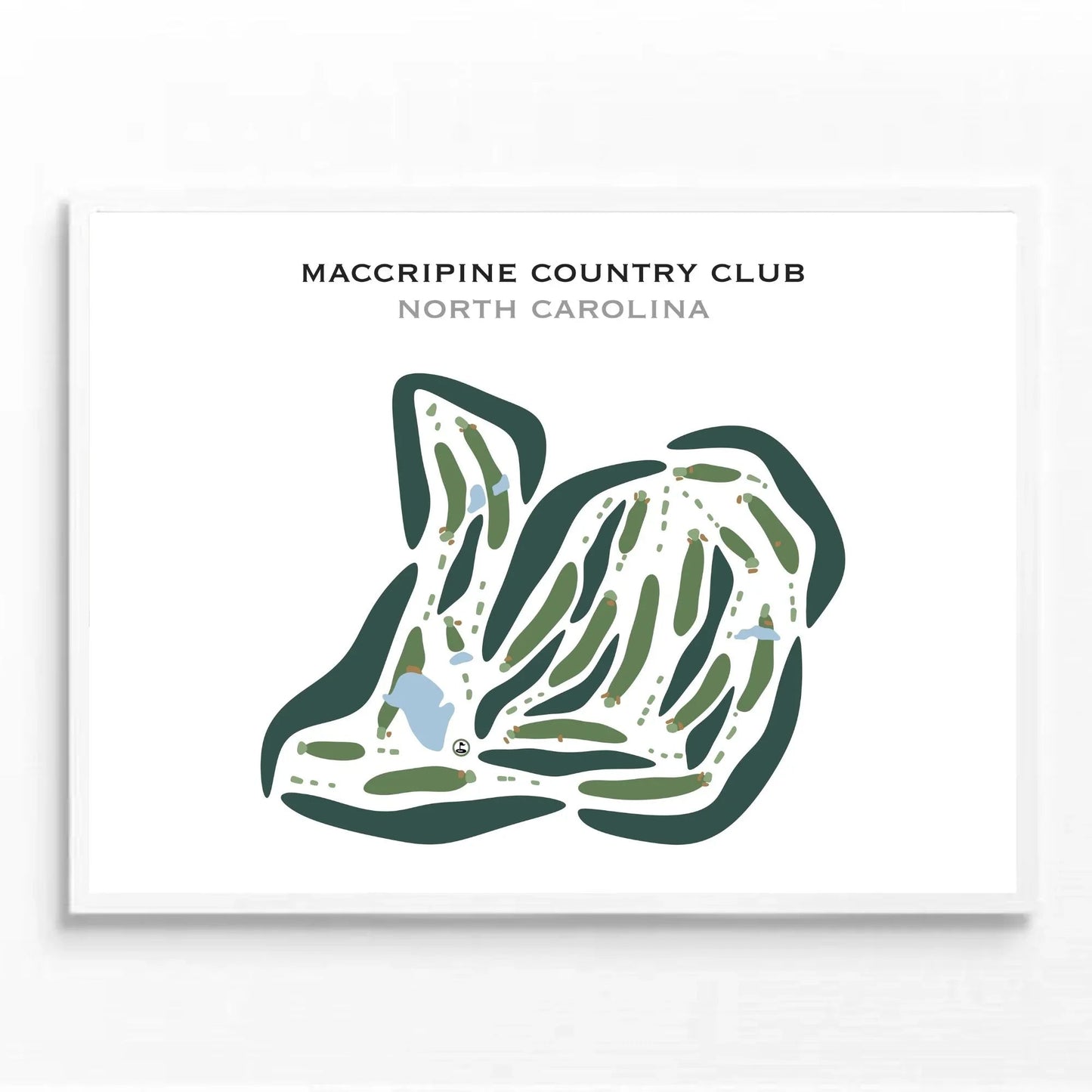 Maccripine Country Club, North Carolina - Printed Golf Courses