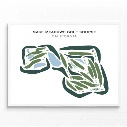 Mace Meadows Golf Course, California - Printed Golf Courses