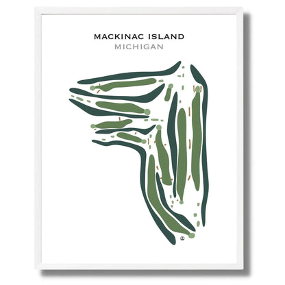 Mackinac Island, Michigan - Printed Golf Course