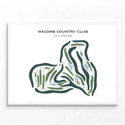 Macomb Country Club, Illinois - Printed Golf Courses