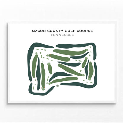 Macon County Golf Course, Tennessee - Printed Golf Courses