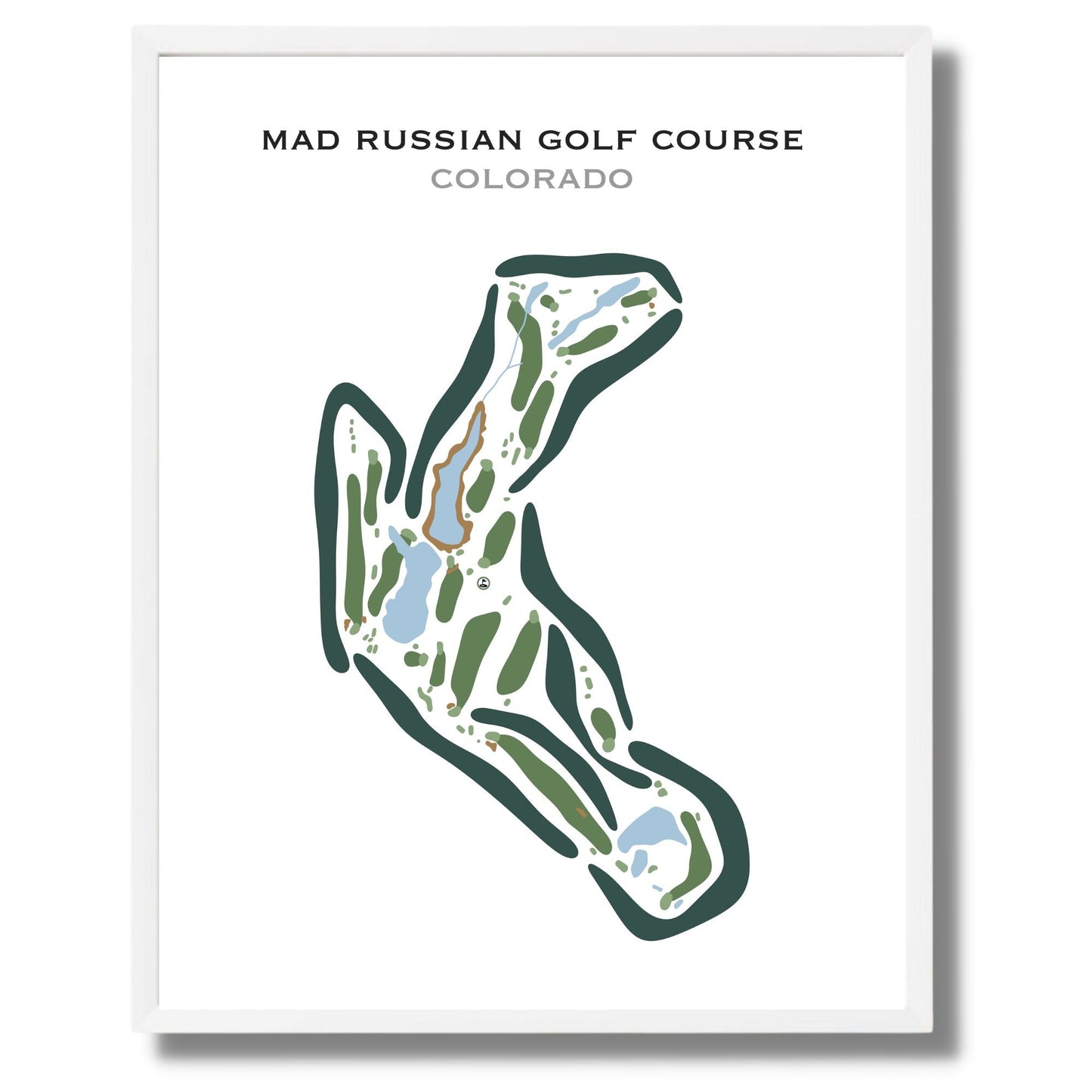 Mad Russian Golf Course, Colorado - Printed Golf Courses