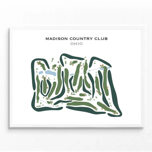 Madison Country Club, Ohio - Printed Golf Courses