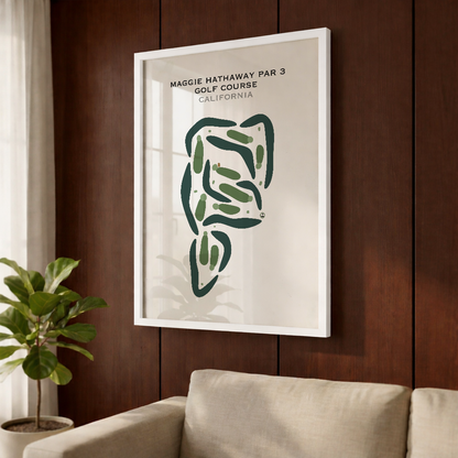 Maggie Hathaway Par 3 Golf Course, California - Printed Golf Courses