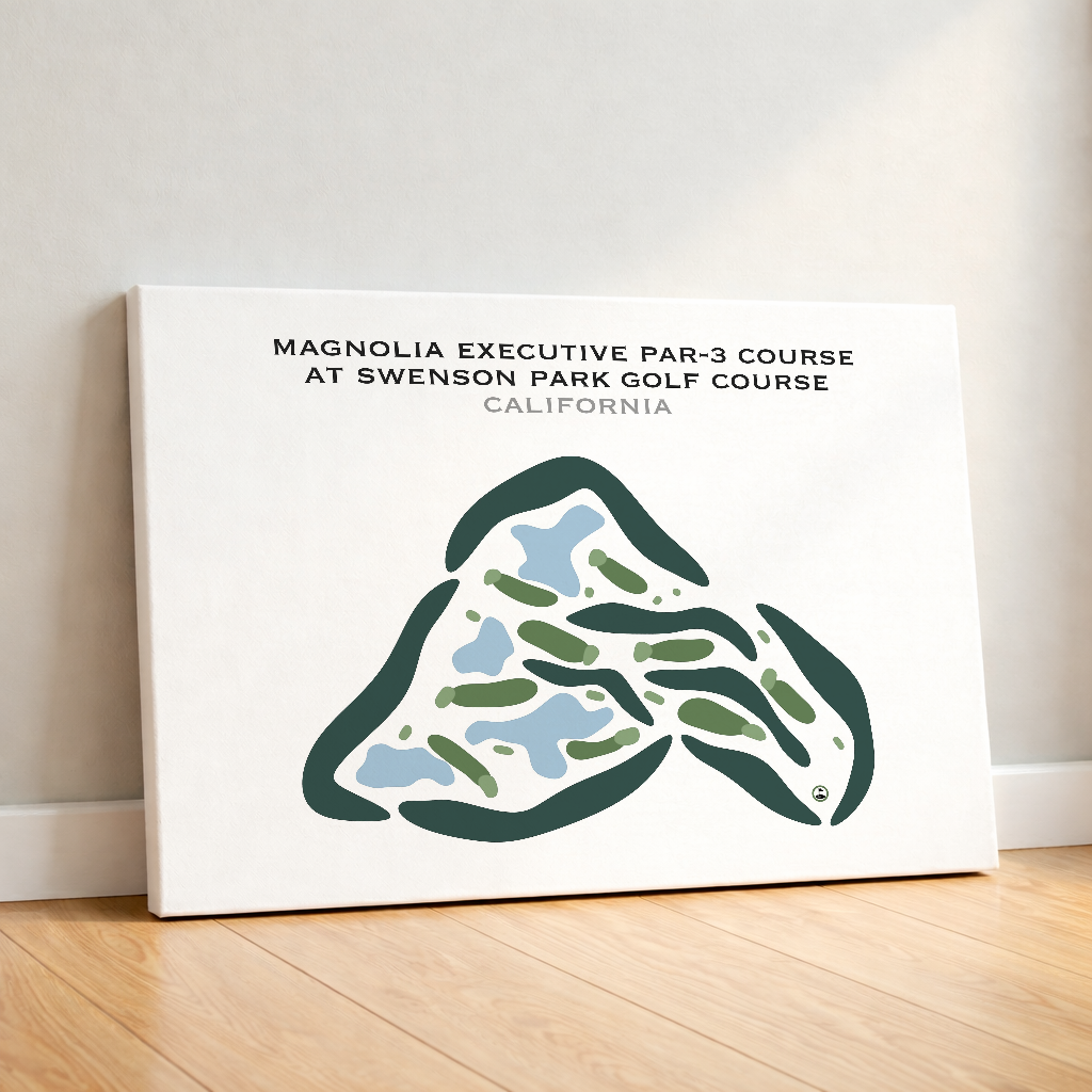 Magnolia Executive Par-3 Course at Swenson Park Golf Course, California - Printed Golf Courses