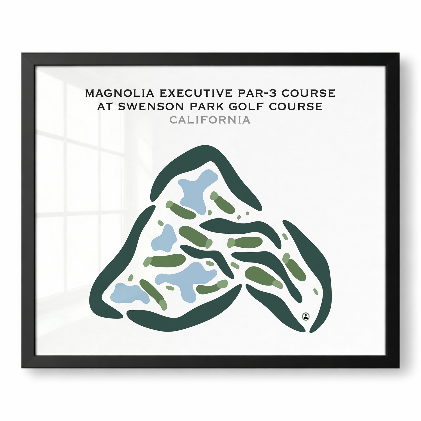 Magnolia Executive Par-3 Course at Swenson Park Golf Course, California - Printed Golf Courses