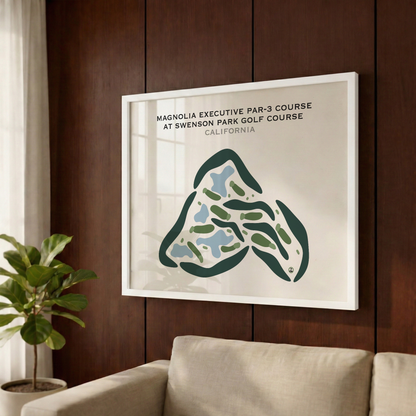 Magnolia Executive Par-3 Course at Swenson Park Golf Course, California - Printed Golf Courses