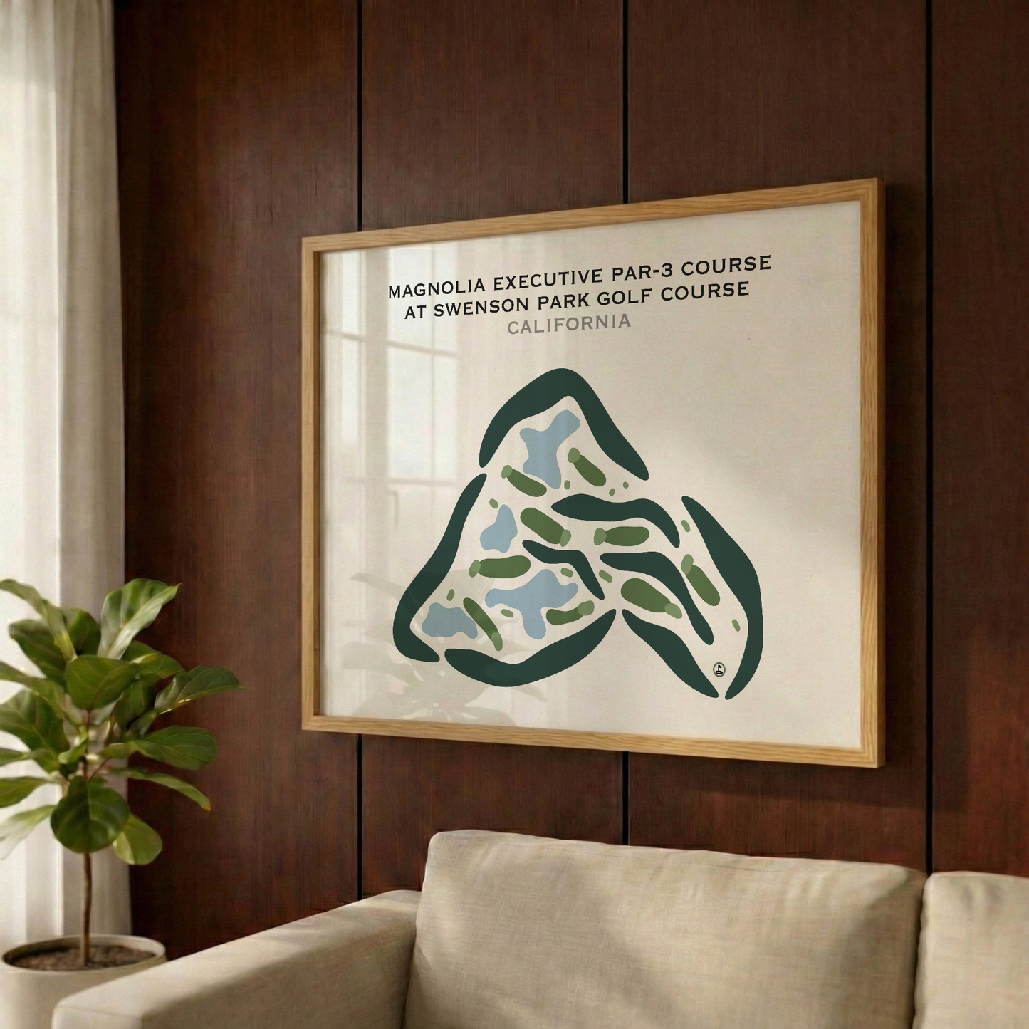Magnolia Executive Par-3 Course at Swenson Park Golf Course, California - Printed Golf Courses