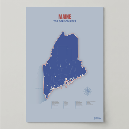 Map of Maine Golf Courses