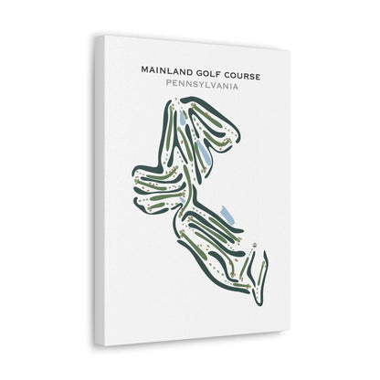 Mainland Golf Course, Pennsylvania - Printed Golf Courses