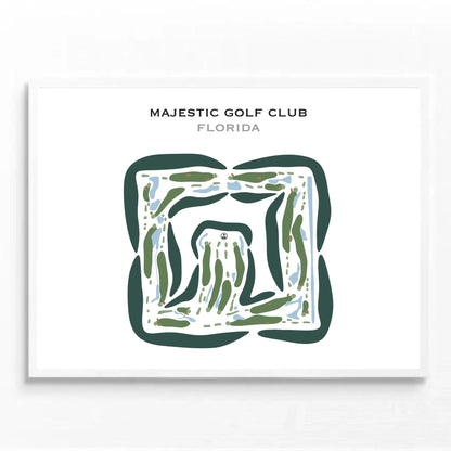 Majestic Golf Club, Florida - Printed Golf Courses