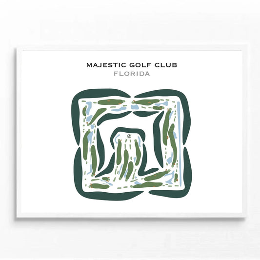 Majestic Golf Club, Florida - Printed Golf Courses